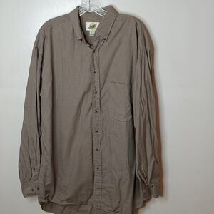 Field gear Men's Long Sleeve Collared LT button down shirt. 100% Cotton